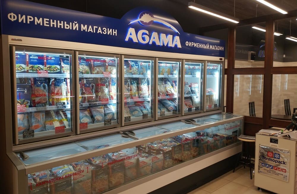 Магазин со свежей рыбой «Агама» в Москве