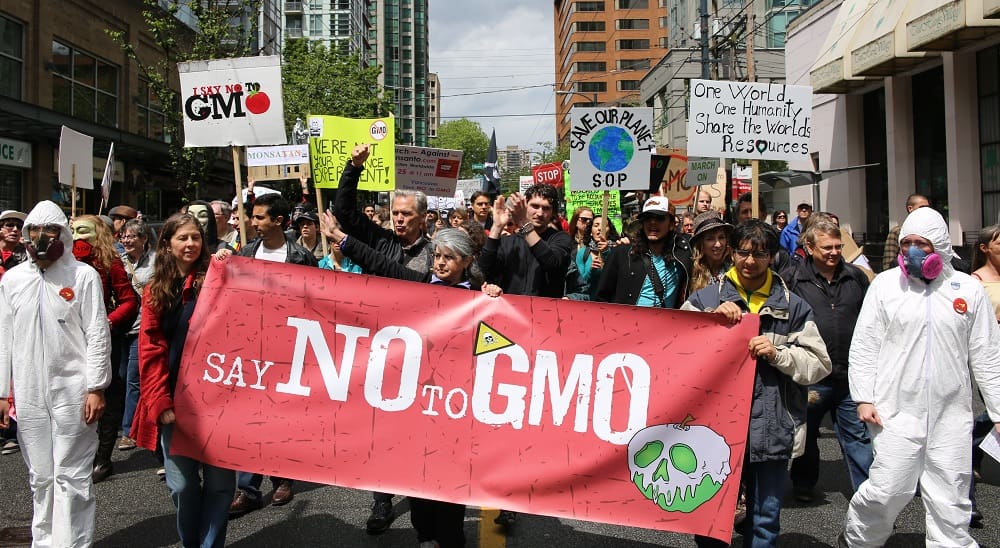 Противники ГМО на улице