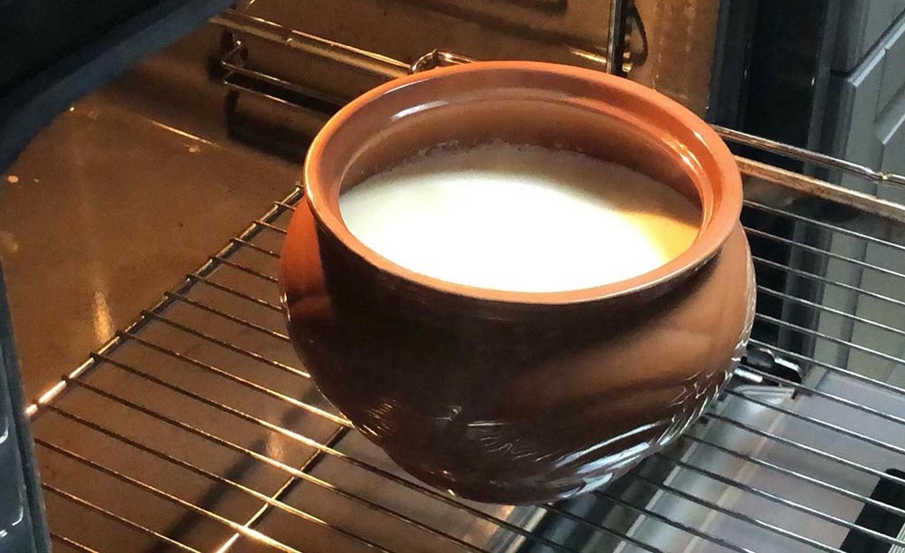 Молоко в духовке